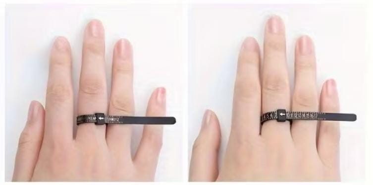 Medidor de Anillos Plastico Resistente flexible