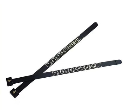 Medidor de Anillos Plastico Resistente flexible