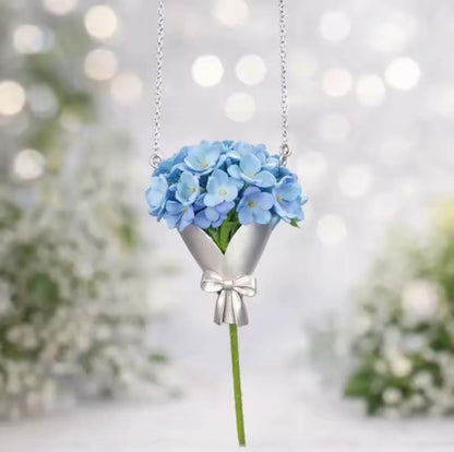 Y23984-Collar Bouquet Acero Inoxidable