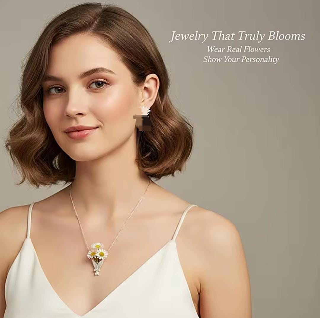 Y23984-Collar Bouquet Acero Inoxidable